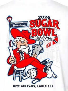Ole Miss Sugar Bowl Champions Comfort Women Men T-shirt Unisex White